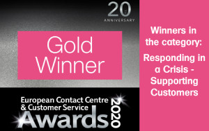 european contact centre and cutomer service awards logo